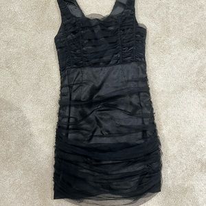 DO+BE Black Ruched Mini Dress, size S (junior)